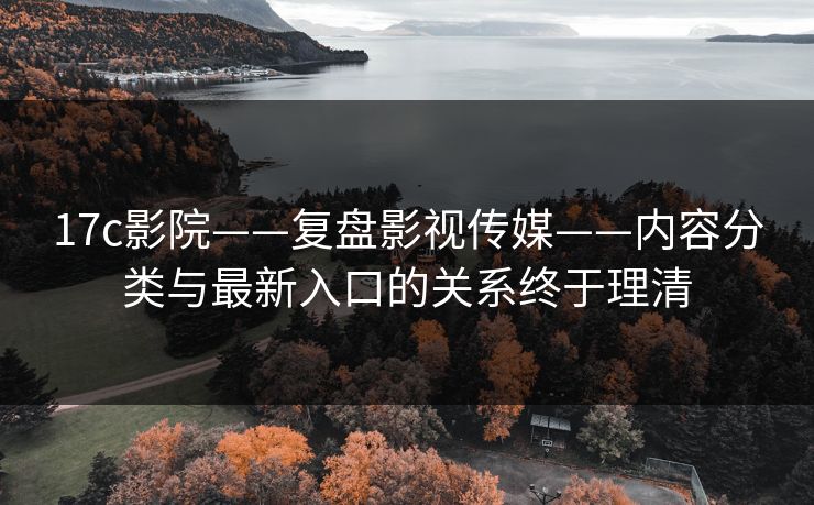 17c影院——复盘影视传媒——内容分类与最新入口的关系终于理清